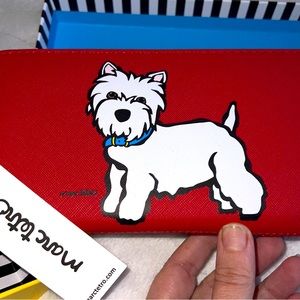 Marc tetro long red wallet nwt